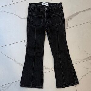 Like New! Abercrombie Girls Black Flare Jeans